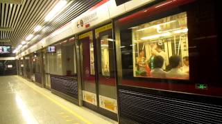 Nanjing Metro Alstom MetropolisNanjing Puzhen Rolling Stock departing Minggugong Station [upl. by Eeluj]