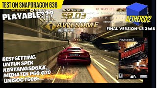 Best setting burnout revenge  Aethersx2 support low end device Test on Snapdragon 636 [upl. by Myranda]