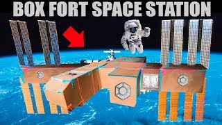 BOX FORT SPACE STATION 📦🚀 SPACE WALK CRYO POD amp MORE [upl. by Ynnol3]