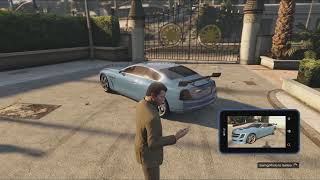 GTA V taking a picture of Albany Alpha Epsilon Sports car [upl. by Kylander162]