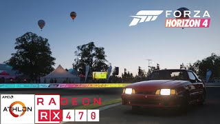 AMD Athlon 3000G  RX 470 All Graphic Settings  Forza Horizon 4 [upl. by Odawa]