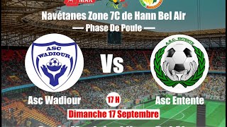 ASC WADIOUR vs ASC ENTENTE zone 7C Navetane 2023 1ère journée [upl. by Araem]