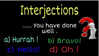 Interjections  Interjections example  INTERJECTIONS in English Grammar [upl. by Akimak138]