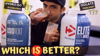 Dymatize ISO 100 vs Dymatize Elite  Is Hydrolyzed Whey Protein Better   Thuglife Mallu Fitness [upl. by Isnam]