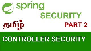 Spring Boot Security Tamil Part 2 [upl. by Bevvy]