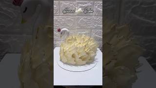 Swan cake tutorial 🦢  Theme cake design  cake decoration tutorial  shorts youtubeshorts cake [upl. by Michail]