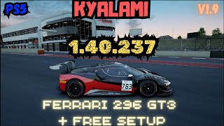 ACC PS5  KYALAMI 140237  FERRARI 296 GT3  FREE SETUP  V19 [upl. by Martijn]