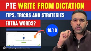 New PTE Write From Dictation Proven Tips Tricks and Strategies  Extra Words Language Academy [upl. by Remmus207]