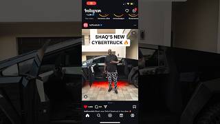 Shaq’s New Tesla CyberTruck Is Too Clean🔥🤯 shorts shaquilleoneal cybertruck [upl. by Elohcin]