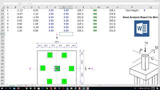 Pile Caps design in EXCEL VBA and export drawing to AutoCAD [upl. by Chun768]