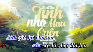 KARAOKE TÌNH NHỎ MAU QUÊN REMAKE  TIẾN TỚI x LOFI XÓM [upl. by Wailoo]