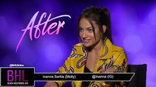 Inanna Sarkis Sits Down With Angel Saunders For Her New Movie quotAfterquot [upl. by Nnaycart42]