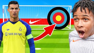 RONALDO FOOTBALL TARGET CHALLENGE vs FAMILY [upl. by Aiki]