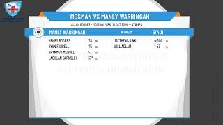 Mosman v Manly Warringah [upl. by Cooperstein]