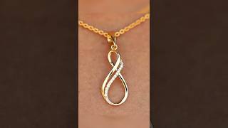 Twin infinity pendant amp Earringcaratlane viralshorts [upl. by Sirap]