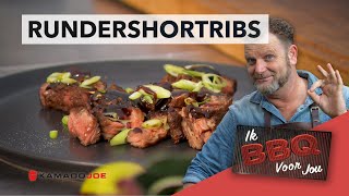 SHORT RIBS op de KAMADO JOE  BBQ recept  Ik BBQ voor jou [upl. by Wagshul]