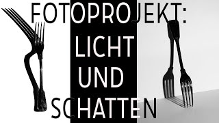 Spiel mit Licht und Schatten Eine Gabel mit hartem Schatten fotografieren [upl. by Pammie]