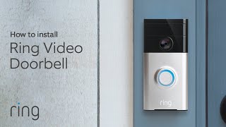 How To Replace a Wired Doorbell with Ring Video Doorbell DiY Install  Ring [upl. by Eetnom760]