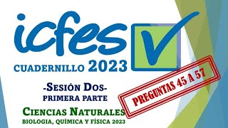 Preguntas ICFES Ciencias Naturales Sesión 2 Cuadernillo 2023 Primera parte [upl. by Kelley]