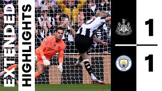 Newcastle United 1 Manchester City 1  EXTENDED Premier League Highlights [upl. by Basil169]