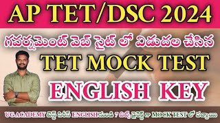 APTET2024 English Mock test 30 bits explanation [upl. by Etteb]