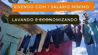 VIVENDO COM 1 SALÁRIO ECONOMIZE NA HORA DE LAVAR ROUPA [upl. by Aneelas]