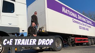 CE  Class 1  How to Couple and Uncouple a trailer [upl. by Leamse]