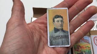 Honus Wagner card T206 The COMPLETE Collection Cigarette packs Replica including Baseball cards [upl. by Zzaj177]