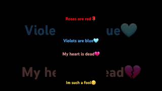 lyrics Roses are red violets are blue My heart is dead [upl. by Ahseryt]