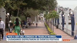 Guayaquileños disfrutaron de eventos festivos por la Independencia de la ciudad [upl. by Assennev]