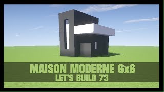 TUTO  COMMENT CONSTRUIRE UNE MAISON MODERNE 6X6 DANS MINECRAFT [upl. by Acalia]