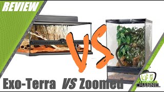 REVIEW ExoTerra VS Zoomed glass terrarium terrariumchannel [upl. by Alarick887]