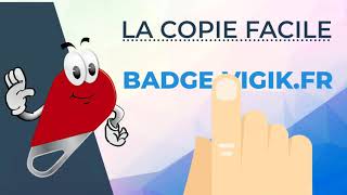 Copie badge immeuble en ligne 15 TTC livraison comprise [upl. by Aikym]