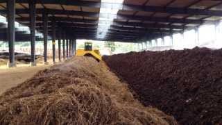 Windrow composting of Biosolids [upl. by Ahsercul]