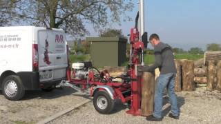 AMR VMR12  12 ton Mobile Log Splitter [upl. by Tapes28]