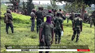 DRC Attack  Two SANDF soldiers killed three wounded in mortar explosion [upl. by Solana]