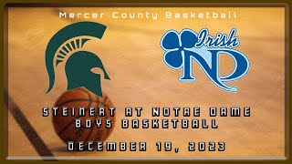 High School Basketball  Steinert Spartans at Notre Dame Irish Boys 121923 Part 2 [upl. by Arret]