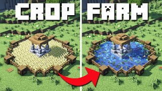 Minecraft  Aesthetic Redstone Crop Farm Tutorial How to Build [upl. by Amanda]