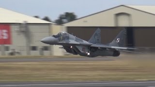 Spectacular vertical take off MIG 29 at RIAT 2015 [upl. by Julietta328]