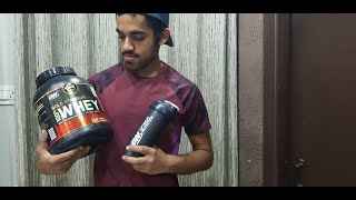 ON GOLD STANDARD 100 WHEY PROTEIN REVIEW  DELICIOUS STRAWBERRY FLAVOUR  AUTHENTIC PRODUCT [upl. by Ecirtnahc703]