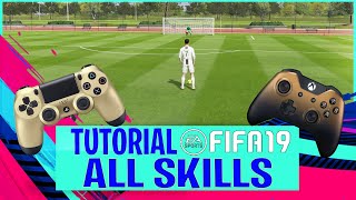 FIFA 19  TUTORIAL TODOS DRIBLES FIFA 19  ALL SKILLS FIFA 19 TUTORIAL  PS4 amp XBOX [upl. by Anirok]