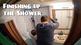 Finishing the Shower Remodel  RV Renovation [upl. by Nyllek]