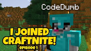 I JOINED CRAFTNITE Episode 1 the beginning of the end [upl. by Etep]