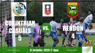 Corinthian Casuals 5 Hendon 4  FA Trophy Highlights 31 October 2020 [upl. by Nozicka]