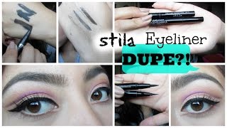 Stila Stay All Day Liquid Eye Liner DUPE  Wet n Wild ProLine Felt Tip Eyeliner [upl. by Carilyn]