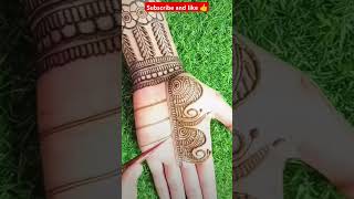 Mehndi designfront hand mehndi design simplemehndi mehndi easyfloral shortvideo [upl. by Nahte510]