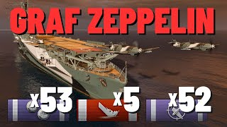 Graf Zeppelin Two CVs Destroyed Parseval Taken Out with Secondaries [upl. by Cordeelia214]