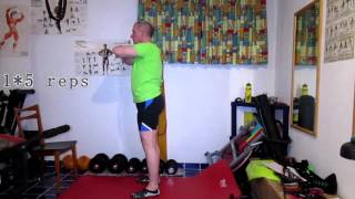 Convict Conditioning  full squats  step 5 beginner exercise [upl. by Plunkett]