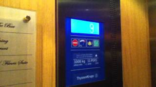 ThyssenKrupp Elevator At The FitzWilliam Hotel Belfast For PINKHORSEY [upl. by Leunamesoj]