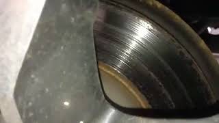 Brake discs grooved [upl. by Ahsinuq]